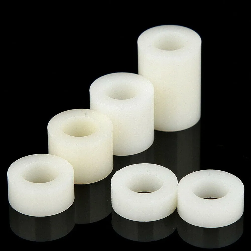 Description Picture 5 of itemID M8 M10 M12 White Plastic Nylon Column ABS Non-Threaded Spacer Insulation Washer Round Standoff Support OD 14/16/18mm