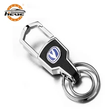 Автомобильный брелок с логотипом для Volkswagen, Mazda, hyundai, Nissan, Lexus, Toyota, Honda, Кожаный Брелок Бизнес украшение, брелок