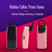 Talkie walkie professionnel sans fil, 2 pièces, Mini oreillette Portable, crochet d'oreille, casque, talkie walkie, communicateur Radio