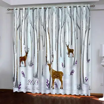 

animal curtains photo Blackout Window Drapes Luxury 3D Curtains For Living room Bed room Office Hotel Home blackout curtains