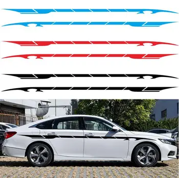 

2pcs 350*8CM Car Side Body Door Graphics Long Stripe Vinyl Decals Decor Sticker Automobile Accessories Car Sticker Auto Decal