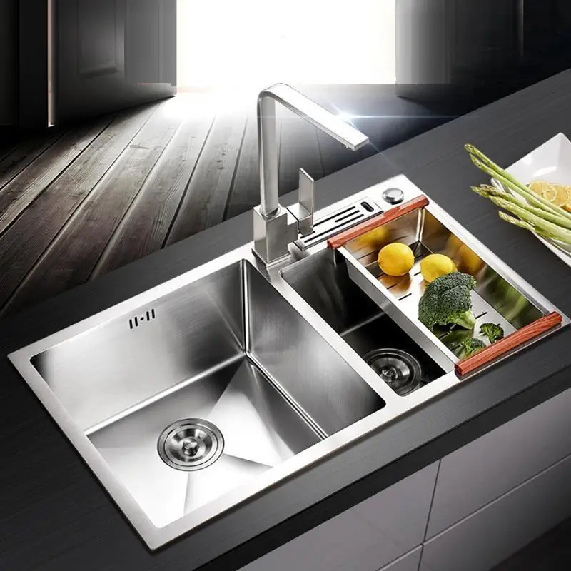 Ze Stali Nierdzewnej Evier Inox Keuken Gootsteen Wasbak кухня Куба Fregadero De Cocina Pia Cozinha мойка для овощей