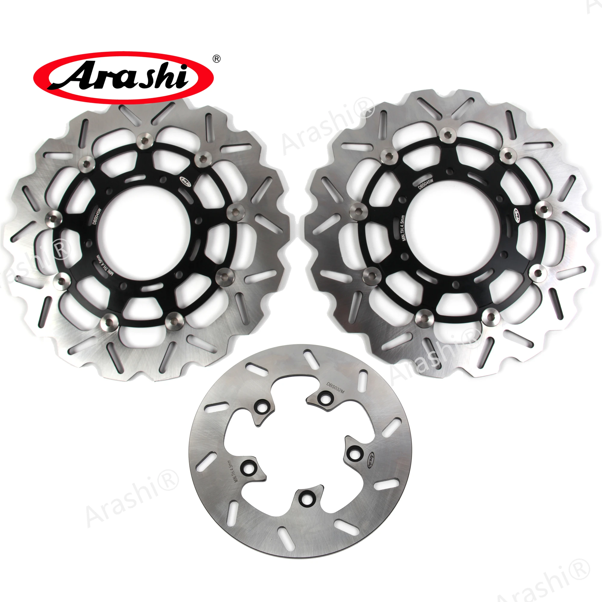 Discos De Freno TARAZON Para Suzuki GSX-R 1100 – Delantero Y Trasero, Pack 3 Piezas