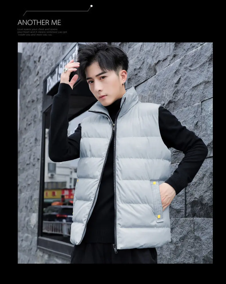 8XL Vest Coat Men 2019 Autumn Male Sleeveless Jacket Coat Winter Warm Waistcoat Padded Down Vest Men Brand MuLS Cloths Plus Size 12