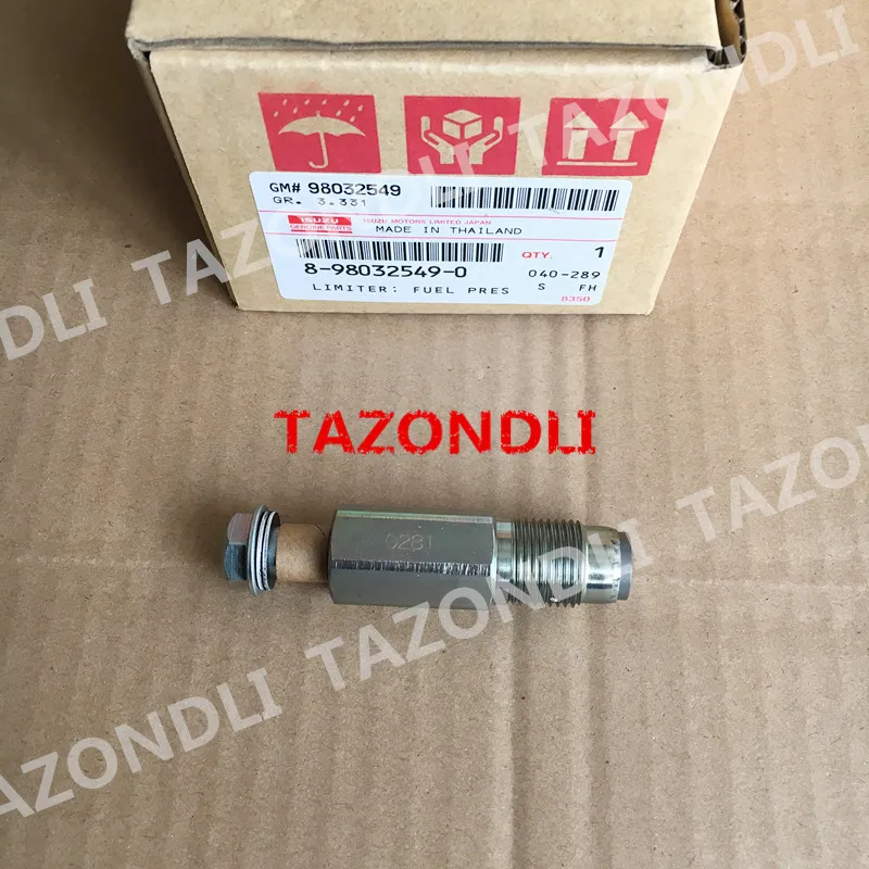 100% Original and new fuel pressure limiter valve 095420-0281 095420-0280 for 98032549 8980325490 /8-98032549-0