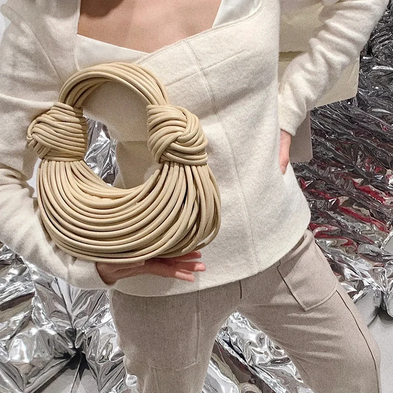 2022 trend New Line Bundle Clutch Bag For Female High Quality Women's Handbag and Purse Designer Shoulder Bag Senior Hobos - Image 3