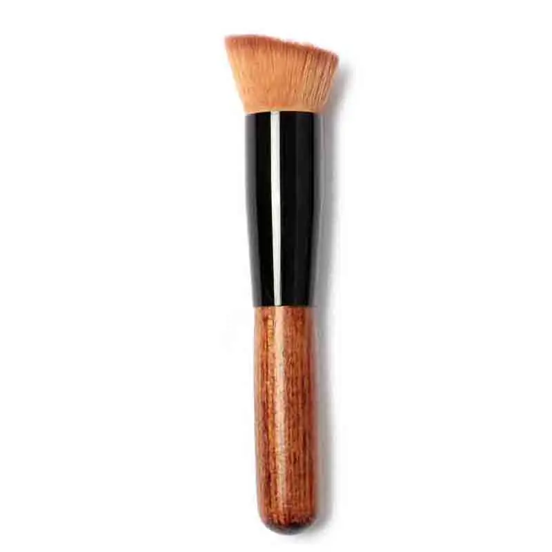 1Pcs Brush Новинка, кисти для макияжа, пудра тональный крем румяна, основа для макияжа лица, набор кистей для макияжа с деревянной ручкой, профессиональные инструменты Pincel Maquiagem - Handle Color: 1Pcs Brush