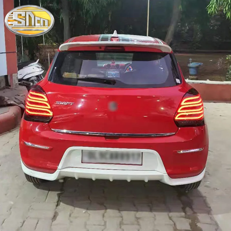 Car LED Taillight Tail Light For Suzuki Swift 2017 2018 2019 Rear Fog Lamp + Brake Light + Reverse + Dynamic Turn Signal