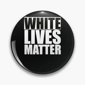 

awesome white lives matter equality shirt Metal pins backpack brooches badges Wholesale pins Gifts for students friends