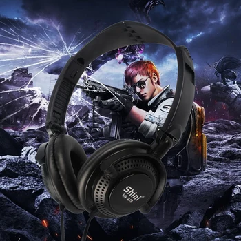 

Soft 3.5mm Wired Headphones Gaming Headset Over-Ear Foldable Sports Headphones with Microphone for Tablet Laptop Desktop PC