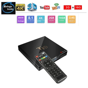 

T10 Smart TV Box Amlogic S905W Android 7.1 2GB 16GB Quad Core Media Player 2.4G Wifi 4K HDR10 Smart Set Top Box