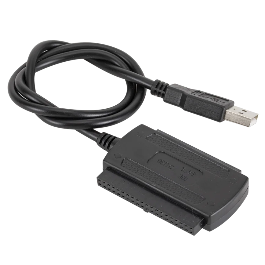 Grwibeou-usb 2.0 para Ide Sata Cabo Conversor Adaptador Fonte de Alimentação para 2.5 3.5 Disco Rígido Hdd Usb Ida Adaptador Sata - Imagem 2