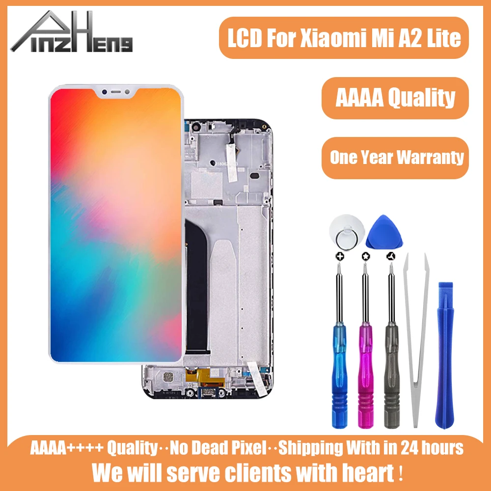 Оригинальный ЖК дисплей PINZHENG для Xiaomi Mi A2 Lite сенсорный экран дигитайзер сборка