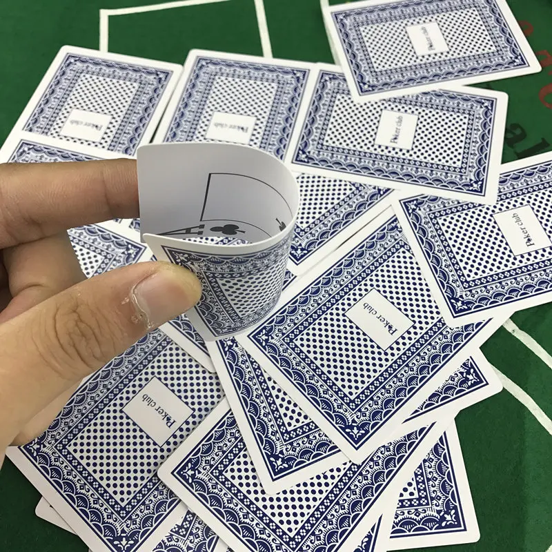 Playing cards 2 PCS/Set Baccarat Texas Hold'em Plastic Waterproof Poker Club Cards
