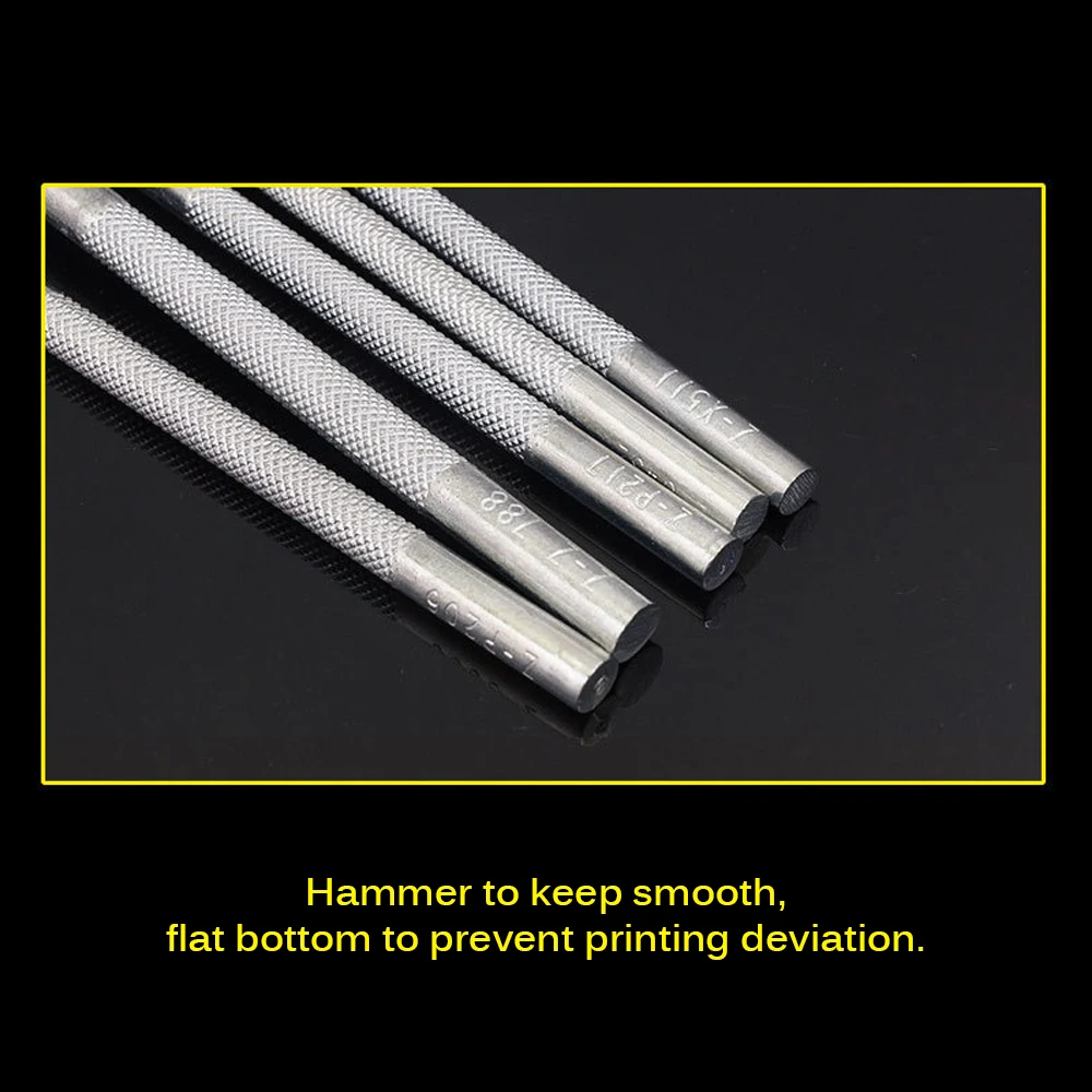 High Quality 20 Pcs DIY Hand Carved Leather Tool Leather Engraving Tools Handmade Craft Leather Printing Tools Set