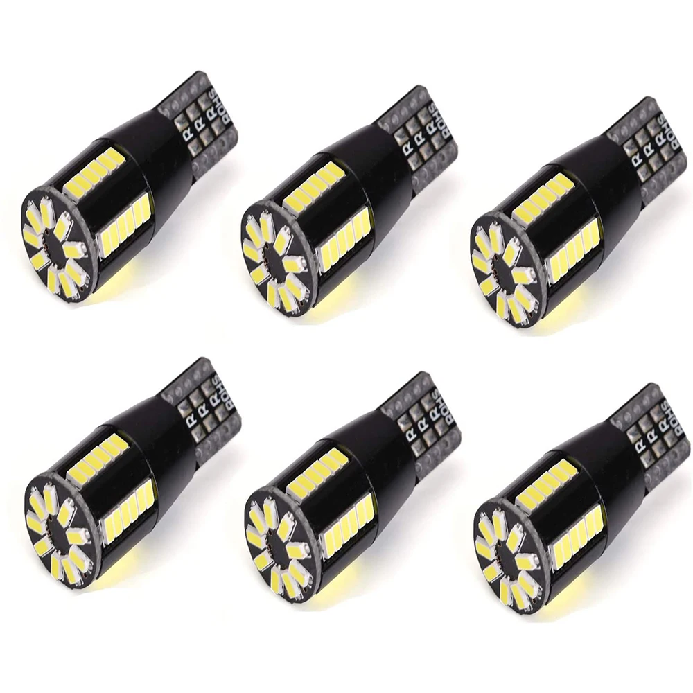 

2x W5W T10 Car LED lights Signal Lamp Error Free Bulbs 12V 3014 Chips 39SMD Canbus White Reserve Backup Lights Led Accessories