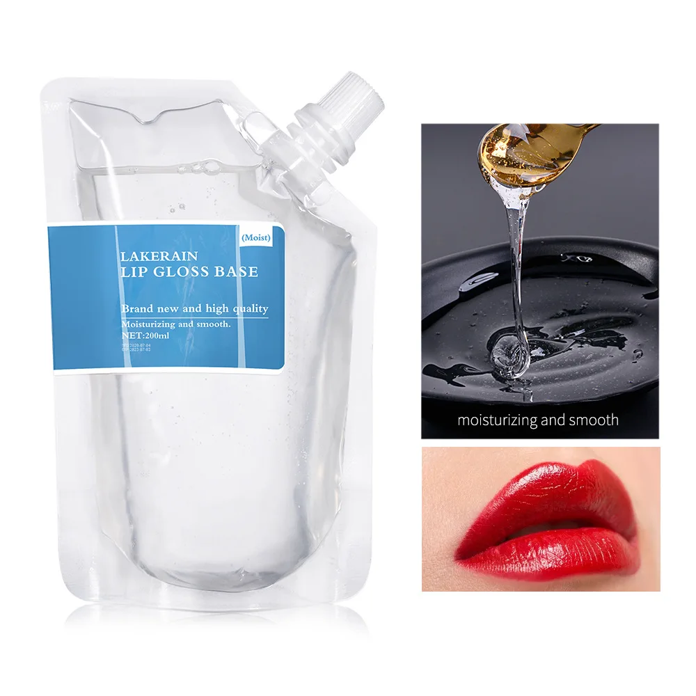 Clear Mattle Lip Gloss Base Oil Non-Stick DIY Lipstick Raw Material Gel Non-Stick Moisturizing Base Handmade Lipstick Vegan lip makeup lip glaze lip gloss lip oil