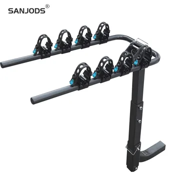 

SANJODS 4 Bike Rack Bicycle Carrier Racks Hitch Mount Double Foldable Rack For Cars Trucks SUV'S With A 2" Hitch Receiver