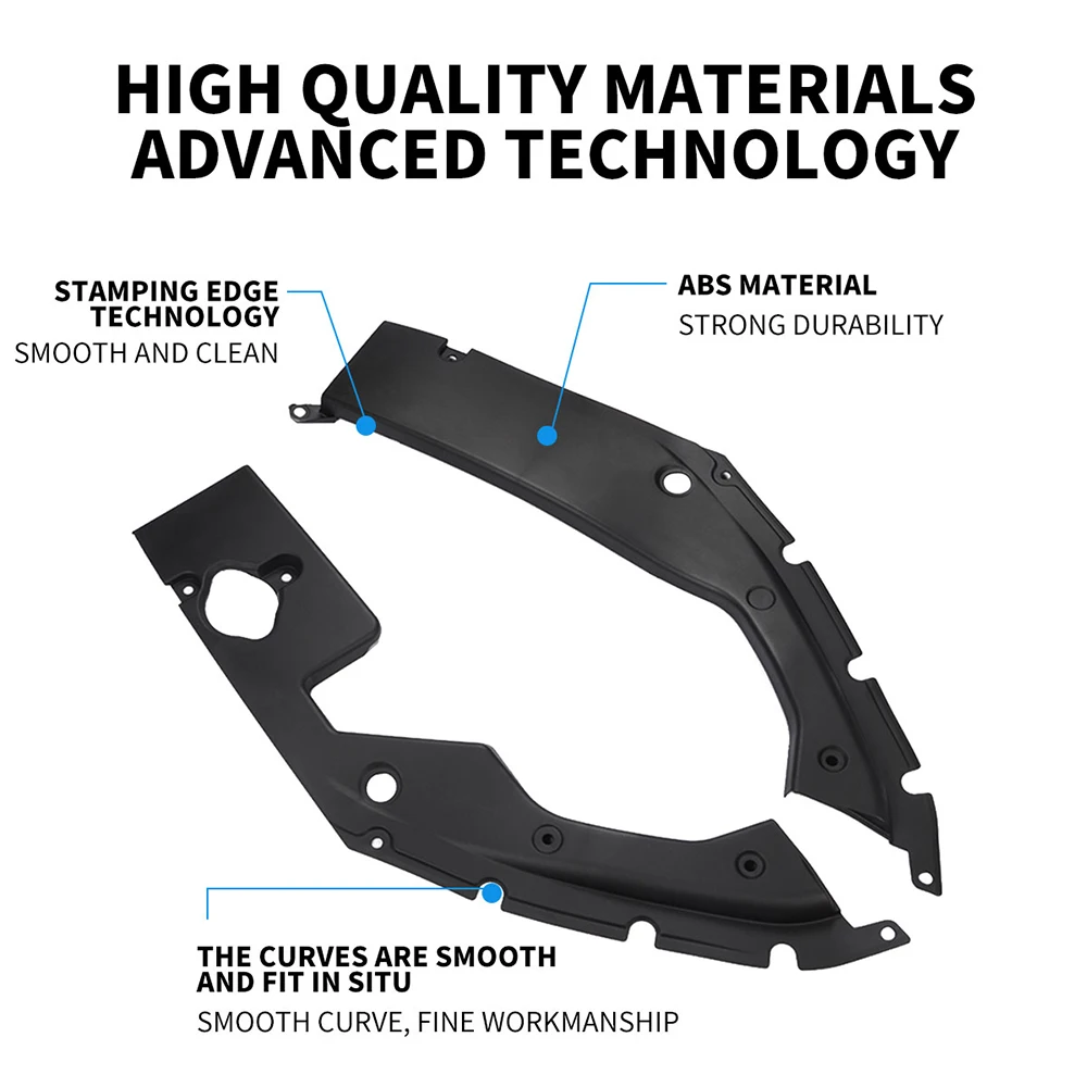 Engine Compartment Panel Car Styling Bay Side Cover Pair-long Version Fit for 10TH GEN HONDA CIVIC 2016 -