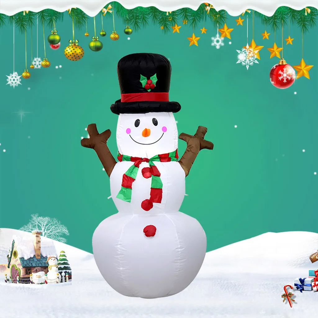 Inflatable Christmas Snowman Outdoor Christmas Decoration Home Garden Garden New