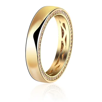 

Hip Hop 925 Sterling Silver Engagement Rings Iced Out Cubic Zircon Ring 7-11 Inch Man Women's Jewelry For Gifts Party