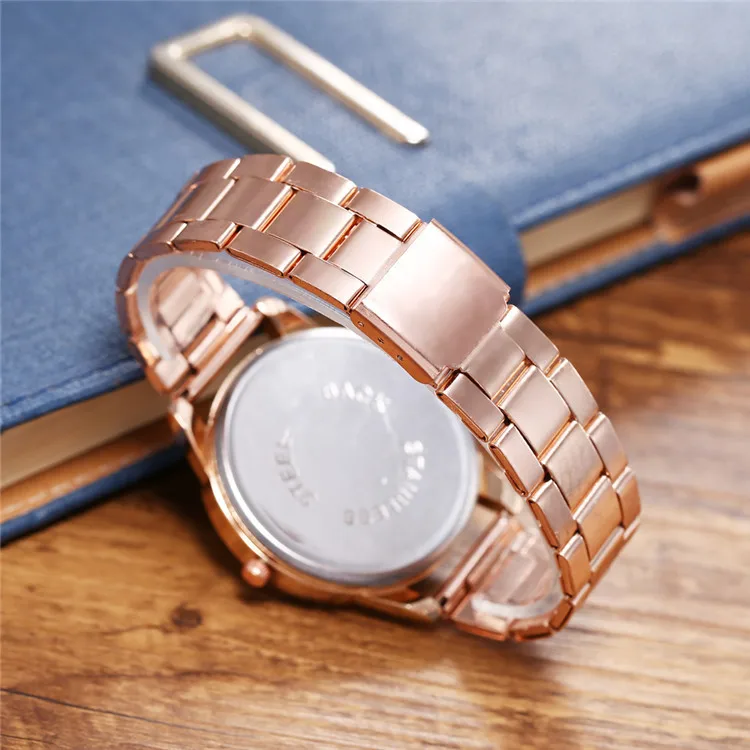 2020 special new high quality CH ladies watch sports quartz female watch rose gold stainless steel rhinestone digital watch