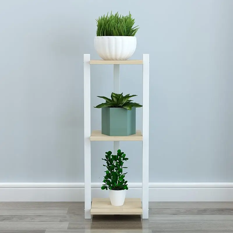 Wooden Shelves Stand Etagere Plante Plantenrekken Estante Para Plantas For Stojak Na Kwiaty Rack Balcony Flower Plant Shelf