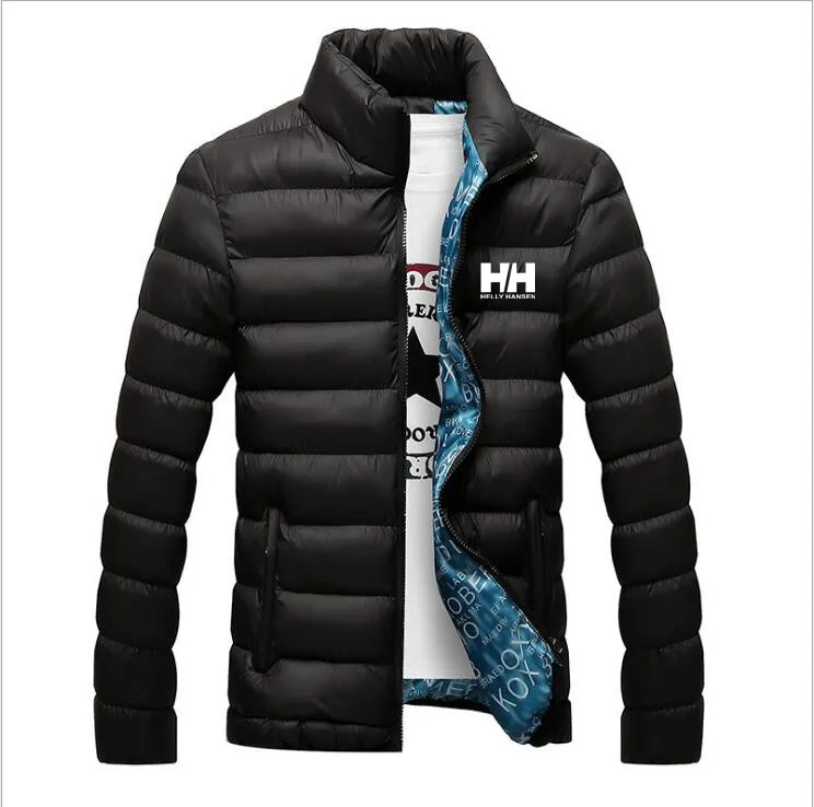 

Winter Jacket Men Fashion HELLY HAN Stand Collar Male Parka Jacket Mens Solid Thick Jackets and Coats Man Winter Parkas M-6XL