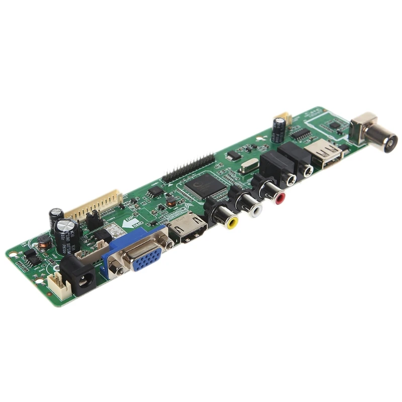 V53 универсальная плата драйвера контроллера ЖК телевизора ПК/VGA/HDMI/USB интерфейс + 7