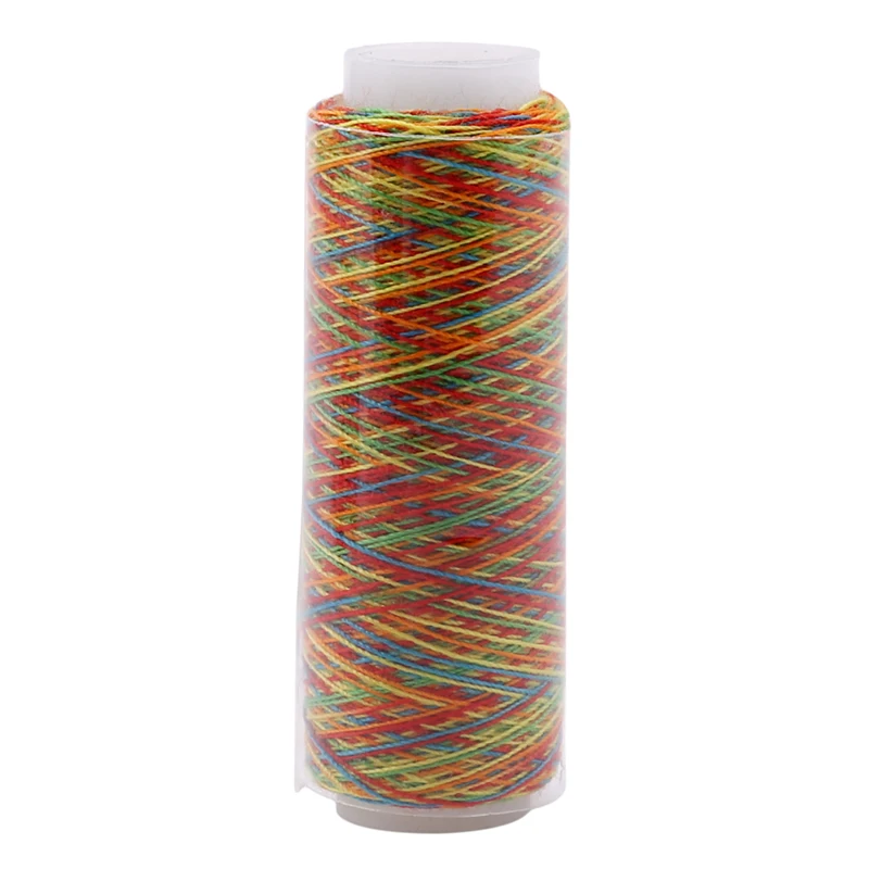 5Pcs Rainbow Color Sewing Thread Hand Quilting Embroidery Thread Fiber DIY Sewing Yarn Knitting Accessories