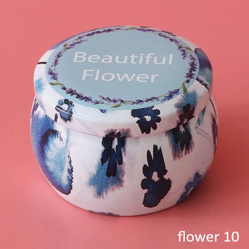 flower 10 1 шт., коробка для конфет, многофункциональный чехол для печенья в форме барабана, жесть, домашний декор, розовый чайник, праздничные вечерние принадлежности - Цвет: flower 10