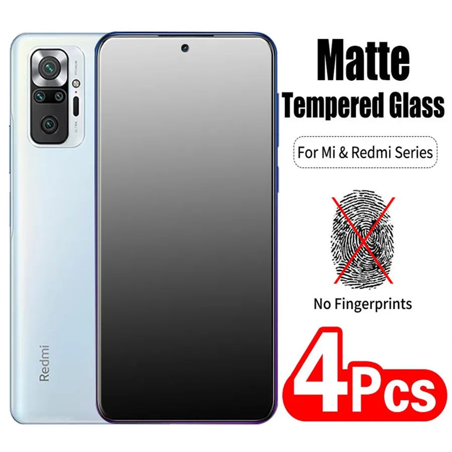 Матовое закаленное стекло для Poco X3 M3 F2 Pro F3 защитная пленка экрана Redmi Note 10 9 8 9S 9T 8T 9A