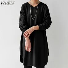 

O Neck Fashion Tops Bohemian Casual Loose Vintage Holiday Shirt Chemise ZANZEA Autumn Oversized Women Casual Long Sleeve Blouse