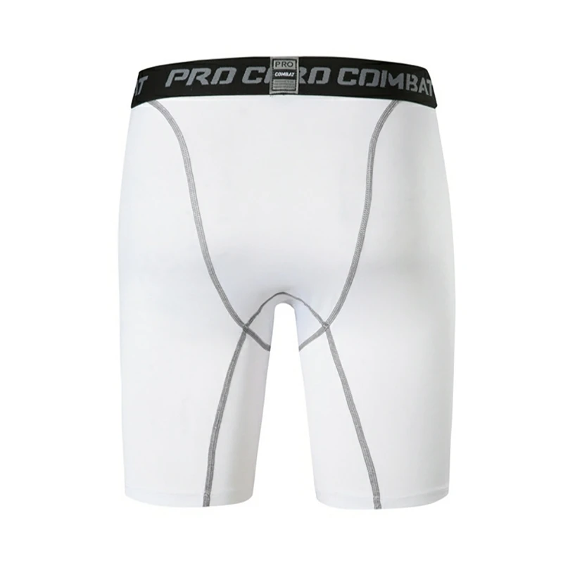 Men Fitness Shorts Elastic Waist Compression Slim Short Pants Sports Trousers Gym Tights