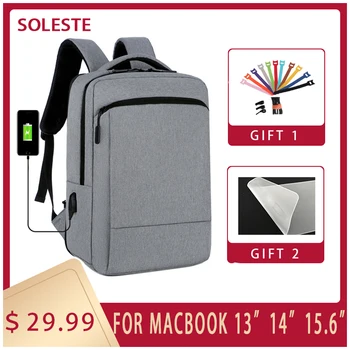 

Backpack School Laptop Backpack Men 15.6 Inch Usb Charging Business Bag Unisex Office Work Bagpack Black Back Pack Mochila Male