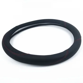 

15 Inch Car Auto Steering Wheel Cover PU Leather Three-Dimensional Rhombus Pattern Case Style Replacement Parts