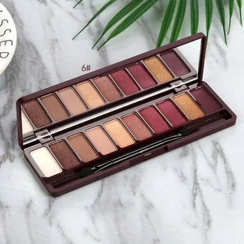 

10 Colors Matte Eye Shadow Make Up Set Shimmer Nudes Pallete Eyeshadow Palette Long Lasting Eye Cosmetic Eyeshadow Brushes