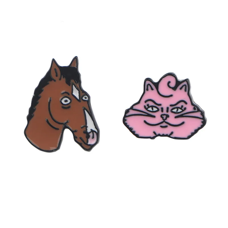 P4031 Dongmanli Конь БоДжек ТВ шпильки серьги для женщин из нержавеющей стали забавные пирсинг корейские серьги крутые ювелирные изделия для девочек