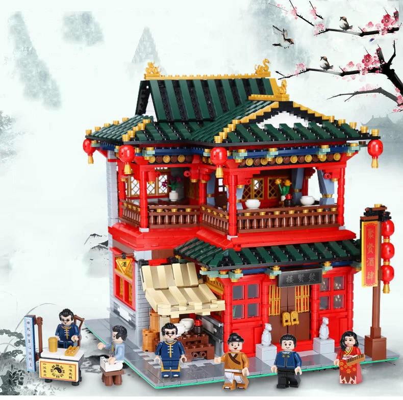 Китайский отель Creator city street view китайский juxian винный дом moc строительный блок