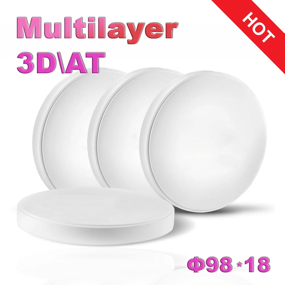 Preço com Desconto Melhor Efeito Estético Multicamadas Zircônia Discos Utml98mm 18mm – 20mm ut