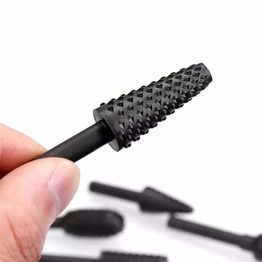 10pcs/set Coarse-tooth Carbide Tungsten Steel Single-cut Rotary Files Metal Grinding Woodworking Tools Carving Head