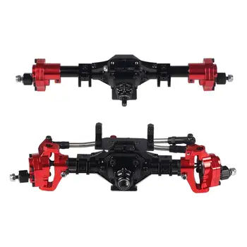 

RCTOYFUN NEW Aluminum Anodized Full Front+Rear Portal Axle for 1/10 RC Crawler Car Axial SCX10 II 90046 90047 Upgrade Parts Kits
