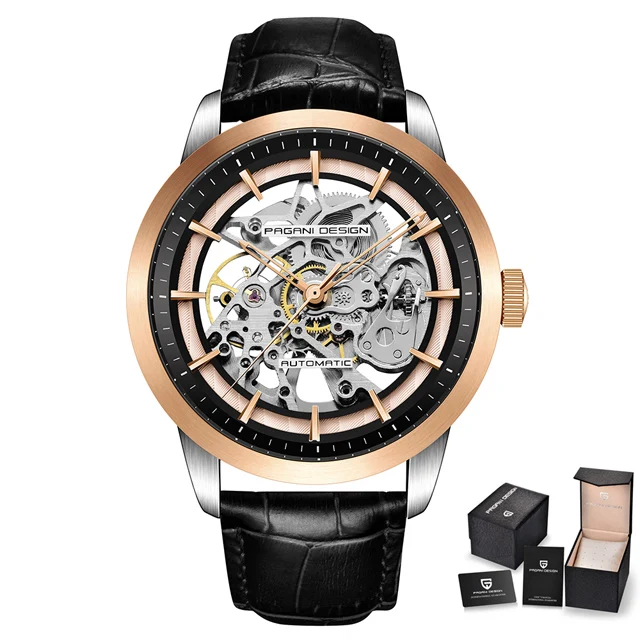 2021 Pagani Design New Men's Luxury Automatic Mechanical Watch Stainless Steel Waterproof Sports Leather Watch Relogio Masculino 