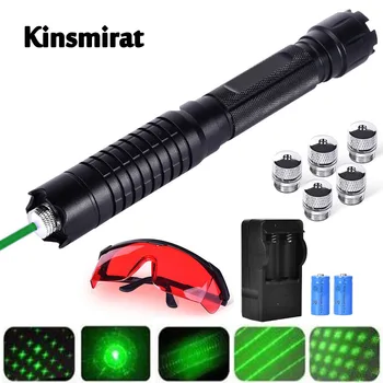 

Hunting High Power G009 Green Lasers Adjustable Focus Burning 532nm 500 to 10000 meters Lazer range Flashlight Strong Light