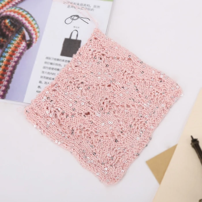 100g/ball Shiny Sequin Yarn Colorful Crochet Thin Thread Yarn for Hand Knitting Sweater Shawl Yarn DIY Crochet Hook Thread 5