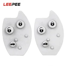Leepee 3 botões almofada chave do carro de borracha botão almofada chave caso escudo para citroen xsara c5 substituição tapete chave do carro estilo