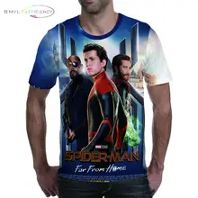Mens Fashion 2019 Spider-man: Far From Home  3d T Shirt Spiderman 3d Printer T-shirt For Men Film Tee Shirt