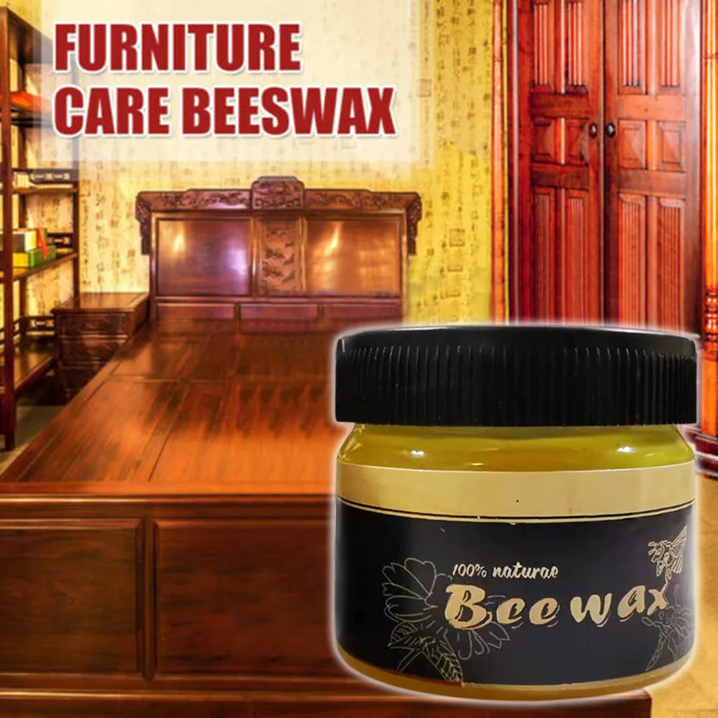 Natural Pure Wax Wood Seasoning Beewax Complete Solution Furniture Care Beewax Home Cleaning Household Cleaner Tools