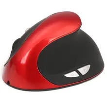 2,4 ГГц Беспроводная вертикальная мышка hxsj здоровый эргономичный Регулируемый dpi Переключатель оптических мышей для настольного ноутбука розетка для ПК и игр