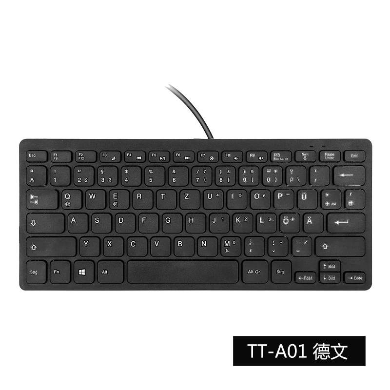 Teclado de mesa de digitação confortável teclado com fio compacto jogo de  jogo prático usb confiável teclado do jogo - AliExpress